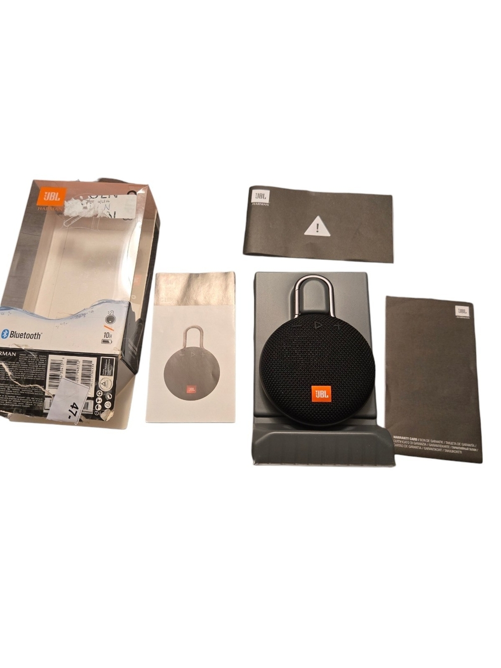 JBL Clip Portable Bluetooth Speaker - Black